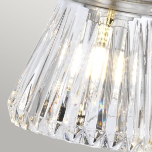 Lampa ścienna kinkiet Keynes Elstead Lighting 3xG9 3W LED, polerowany chrom, cięte szkło.