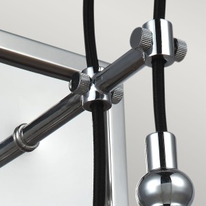 Chromowane elementy Lampa ścienna kinkiet Loras Elstead Lighting 1xE27 60W Stal, Szkło z bąbelkami powietrza