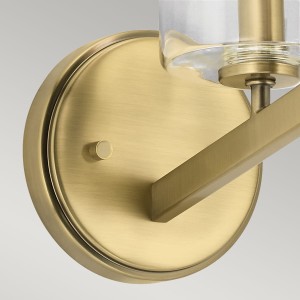 Lampa ścienna kinkiet Nye Elstead Lighting mosiądz.