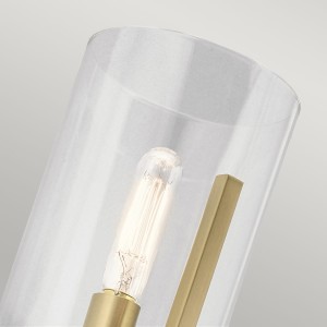 Lampa ścienna kinkiet Nye Elstead Lighting E14 40W mosiądz.