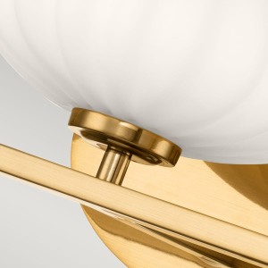 Lampa ścienna kinkiet Pim Elstead Lighting 3xG9 3W LED Złote szczegóły