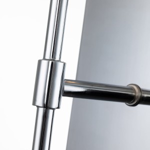 Lampa ścienna kinkiet Regalia Elstead Lighting detale polerowanego chromu.