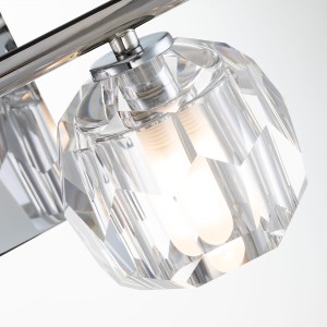 Lampa ścienna kinkiet Regalia Elstead Lighting z kryształowym kloszem K9.