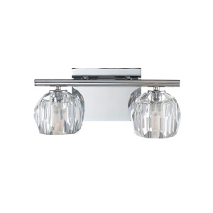 Lampa ścienna kinkiet Regalia Elstead Lighting 2xG9 3W LED Stal, Szkło kryształowe K9 Polerowany chrom.