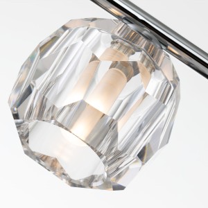 Lampa ścienna kinkiet Regalia Elstead Lighting z kryształowym kloszem K9.