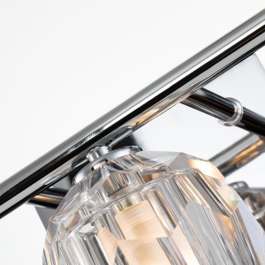 Lampa ścienna kinkiet Regalia Elstead Lighting 3xG9 3W LED z polerowanego chromu i szkła kryształowego K9.