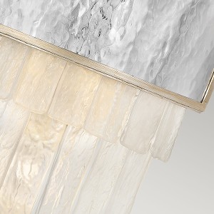 Lampa ścienna kinkiet Reverie Elstead Lighting 2xE14 40W Stal nierdzewna Kryształ Szampańskie złoto detal.