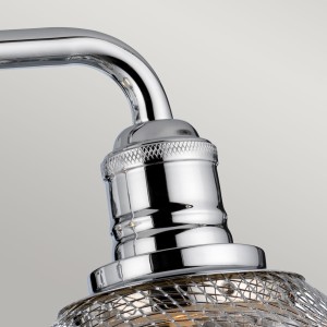 Lampa ścienna kinkiet Rigby Elstead Lighting z polerowanego chromu z bąbelkami powietrza