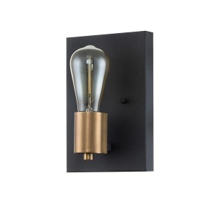 Lampa ścienna kinkiet Silas Elstead Lighting 1xE27 60W Stal Stary cynk/Stary mosiądz.