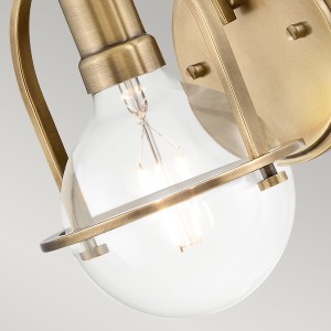 Lampa ścienna kinkiet Somerset Elstead Lighting, Stary mosiądz, E27.