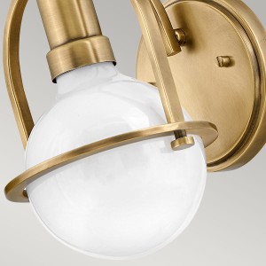 Lampa ścienna kinkiet Somerset Elstead Lighting w kolorze starego mosiądzu.