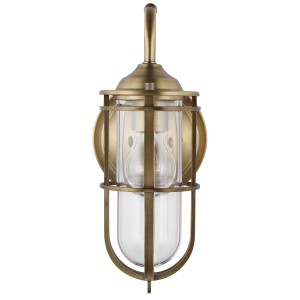 Lampa ścienna kinkiet Urban Restoration Elstead Lighting 1xE27 60W Stal, Szkło Ciemny stary mosiądz.