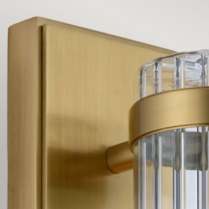 Lampa ścienna kinkiet Wellington Elstead Lighting w starym mosiądzu