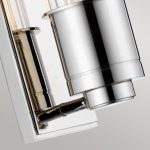 Lampa ścienna kinkiet Wellington Elstead Lighting 1xE27 polerowany chrom.