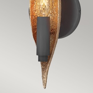 Lampa ścienna kinkiet Willow Elstead Lighting 1xE14 40W, złote i czarne wykończenie.