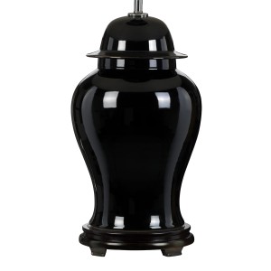 Lampa stołowa Chiling DL-CHILING-BAS-B Elstead Lighting 1xE27 60 W Ceramika Czarne
