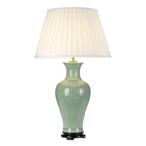 Lampa stołowa Dalian DL-DALIAN-TL Elstead Lighting 1xE27 60 W Ceramika Seledynowe