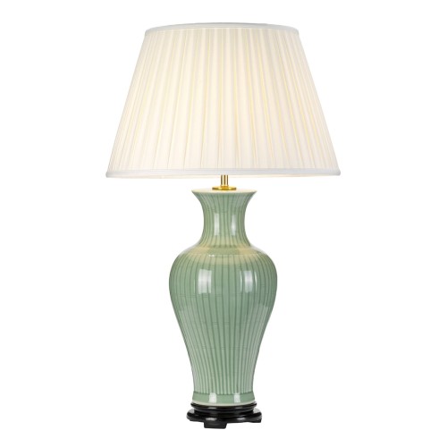 Lampa stołowa Dalian DL-DALIAN-TL Elstead Lighting 1xE27 60 W Ceramika Seledynowe