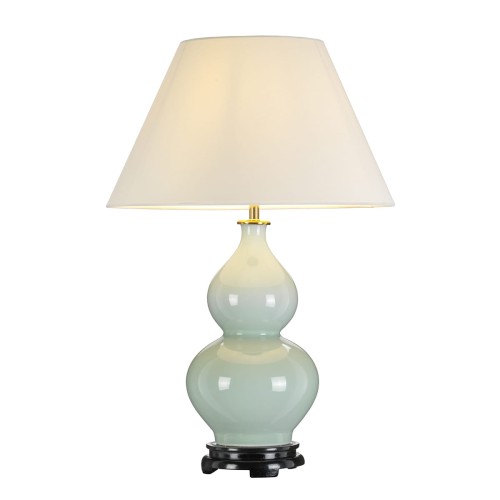 Lampa stołowa Harbin DL-HARBIN-TL-CEL Elstead Lighting 1xE27 60 W Ceramika Seledynowe