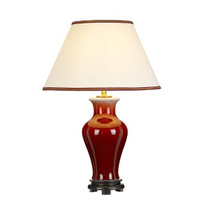 Lampa stołowa Majin DL-MAJIN-TL-OXB Elstead Lighting 1xE27 60 W Ceramika Krwista czerwień
