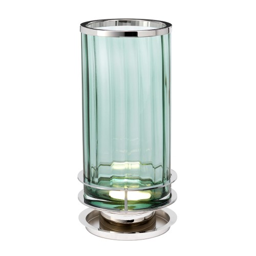 Lampa stołowa Arno QN-ARNO-GREEN-PN Quintiesse 1xGX53 9W Stal, Szkło pryzmatyczne  Polerowany nikiel