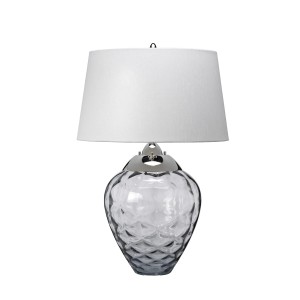 Lampa stołowa Samara Elstead Lighting 1xE27 60W polerowany nikiel.