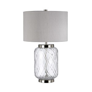 Lampa stołowa Sola QN-SOLA-TL-S Quintiesse 1xE27 60W Stal, Szkło, Sztuczny jedwab Polerowany nikiel