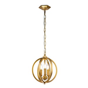 Lampa wisząca/żyrandol Corinne Elstead Lighting oksydowany mosiądz 3xE14 60W.