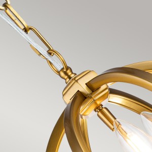 Lampa wisząca Corinne Elstead Lighting 3xE14 60 W Oksydowany mosiądz.