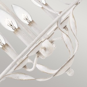 Lampa wisząca Bradbury Elstead Lighting 4xE14 biała stal