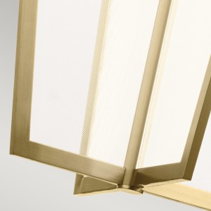 Lampa wisząca Calters Elstead Lighting LED 72.3W aluminium żelazo akryl szampańskie złoto.