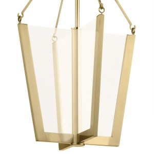 Lampa wisząca Calters Elstead Lighting w kolorze szampańskiego złota.
