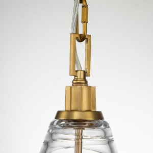 Lampa wisząca Elmore Elstead Lighting 1xE27 60W mosiądz.