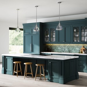 Lampa wisząca Elroy Elstead Lighting 1xE27 60W w kuchni.