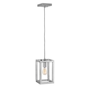 Lampa wisząca Ensemble Elstead Lighting 1xE27 60W stal polerowany nikiel.
