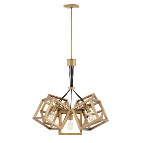 Lampa wisząca Ensemble QN-ENSEMBLE5P-BB Quintiesse 5xE27 60W Stal Szczotkowany brąz