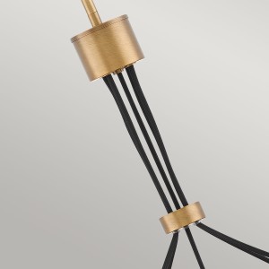 Lampa wisząca Ensemble Elstead Lighting 5xE27 60W Stal Szczotkowany brąz nowoczesny design kabla.