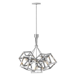 Lampa wisząca Ensemble QN-ENSEMBLE5P-PN Quintiesse 5xE27 60W Stal Polerowany nikiel
