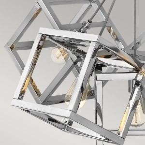 Lampa wisząca Ensemble Elstead Lighting 5xE27 60W, stal polerowany nikiel.
