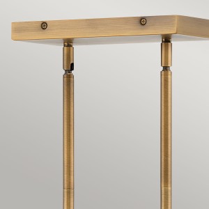 Lampa wisząca Ensemble Elstead Lighting 6xE27 60W Stal Szczotkowany brąz, detal mocowania.