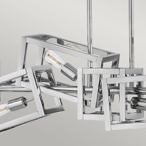 Lampa wisząca Ensemble Elstead Lighting 6xE27 60W Stal Polerowany nikiel