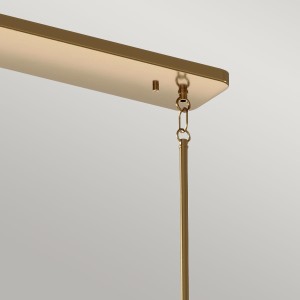 Lampa wisząca Kimrose Elstead Lighting żyrandol 10xE14 40W mosiądz.