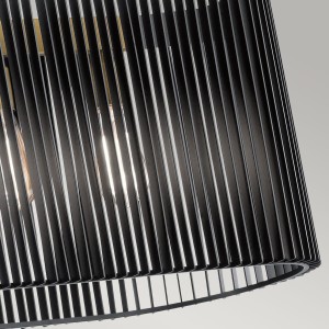 Lampa wisząca Linara Elstead Lighting 5xE27 60W Stal Czarne/Naturalny mosiądz.