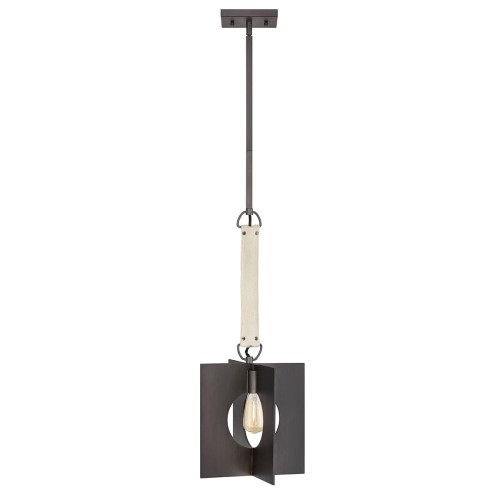 Lampa wisząca Ludlow QN-LUDLOW-1P-GR Quintiesse 1xE27 60W Stal Grafit