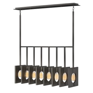 Lampa wisząca Ludlow Elstead Lighting 8xE27 60W stal grafit.