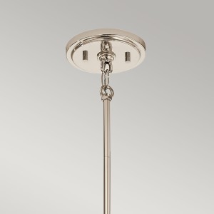 Lampa wisząca Marilyn Elstead Lighting 1xE27 60W stal szkło polerowany nikiel