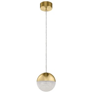 Lampa wisząca Moonlit Elstead Lighting LED szampańskie złoto.