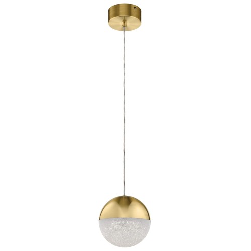 Lampa wisząca Moonlit QN-MOONLIT-P-CG Quintiesse 1xWbudowany LED 20.9W Aluminium, Żelazo, Akryl Szampańskie złoto