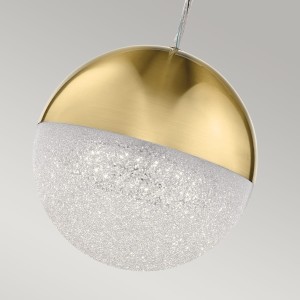 Lampa wisząca Moonlit Elstead Lighting LED 20.9W szampańskie złoto.