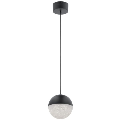 Lampa wisząca Moonlit QN-MOONLIT-P-MBK Quintiesse 1xWbudowany LED 20.9W Aluminium, Żelazo, Akryl Matowa czerń